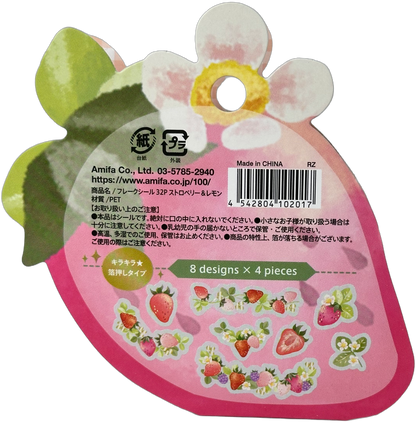Amifa Fruit Sticker Flakes Lemon/Strawberry (32)