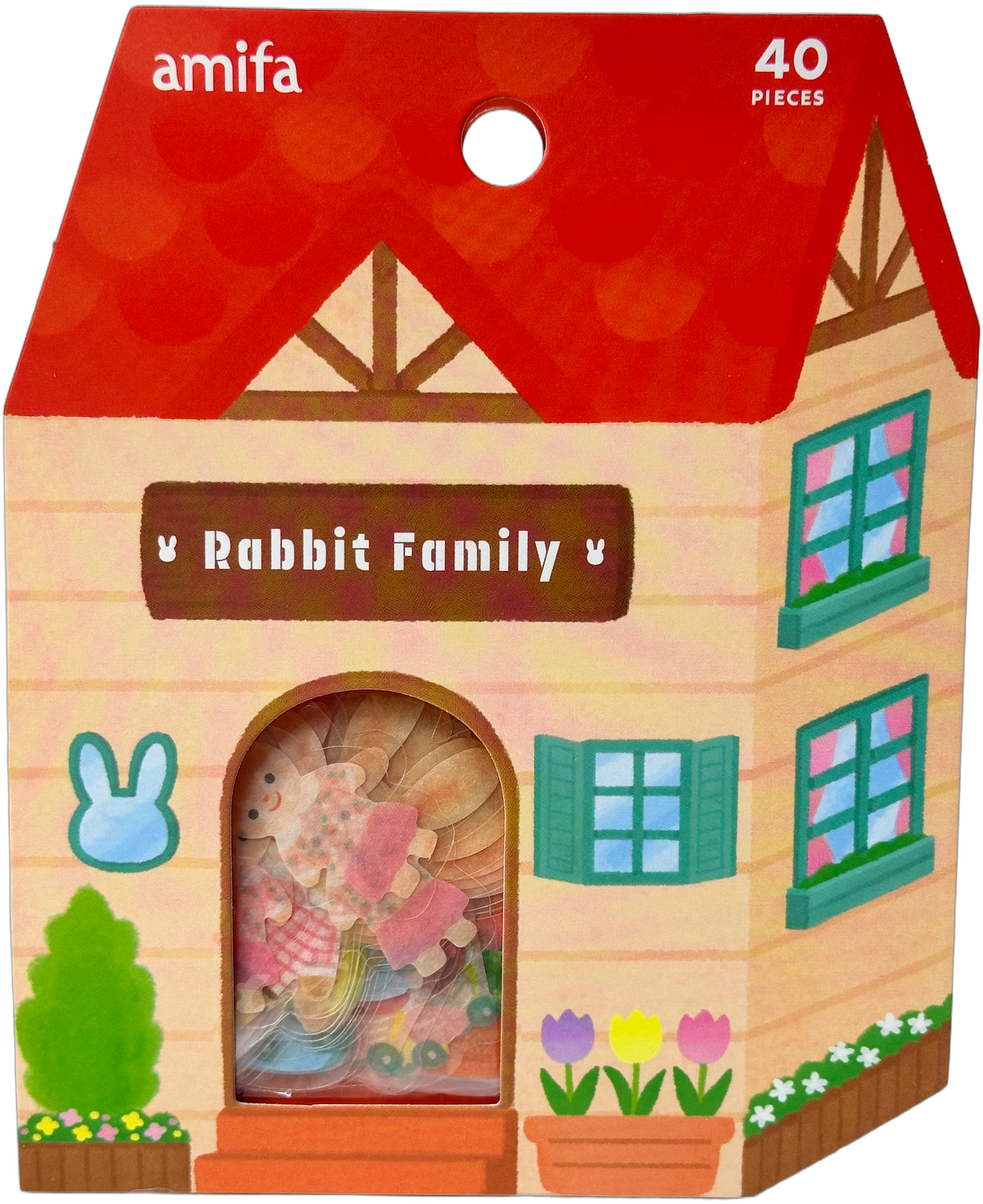 Amifa Animal Family Flake Stickers Cute Kawaii (40)