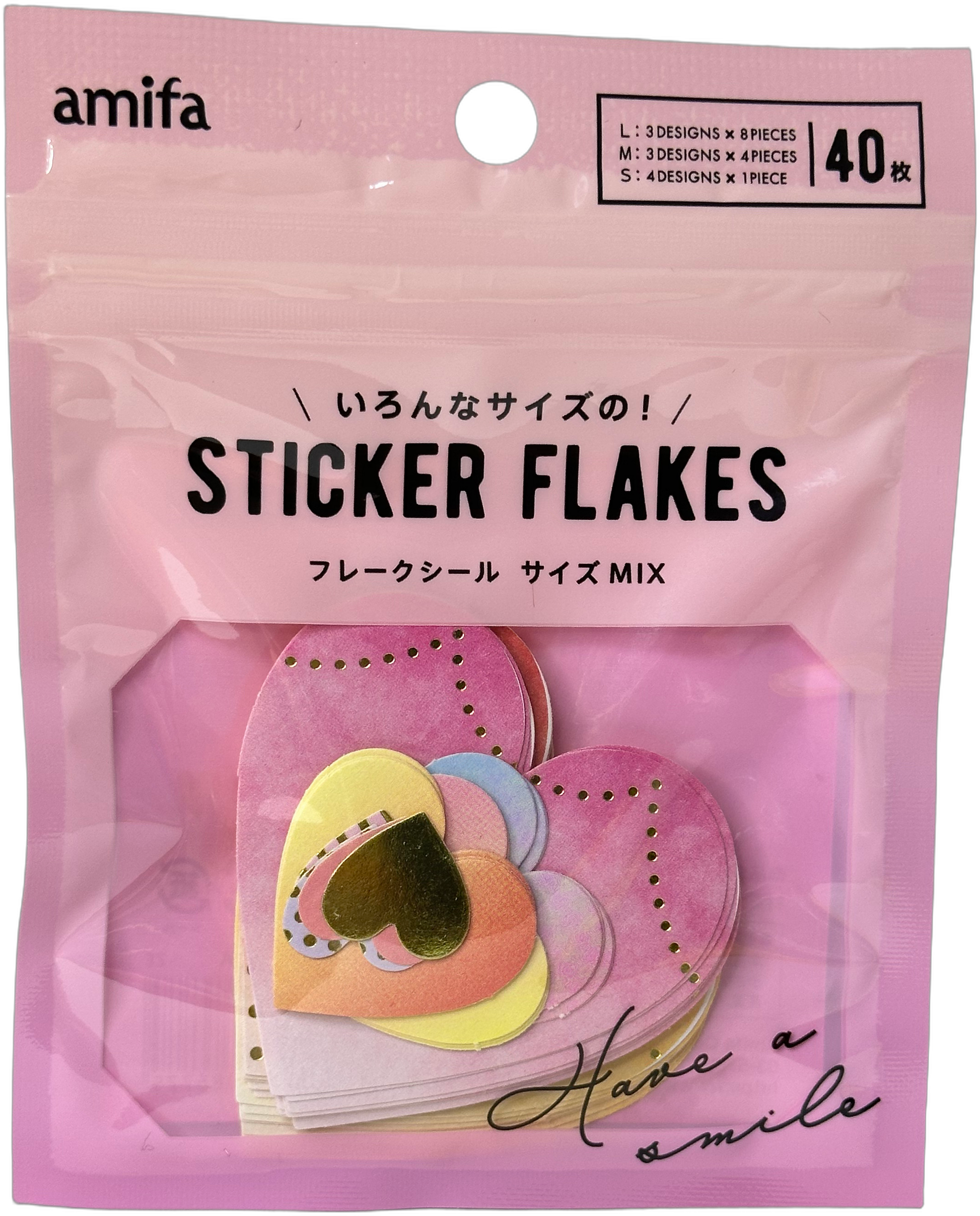 Amifa Sticker Flakes Pink