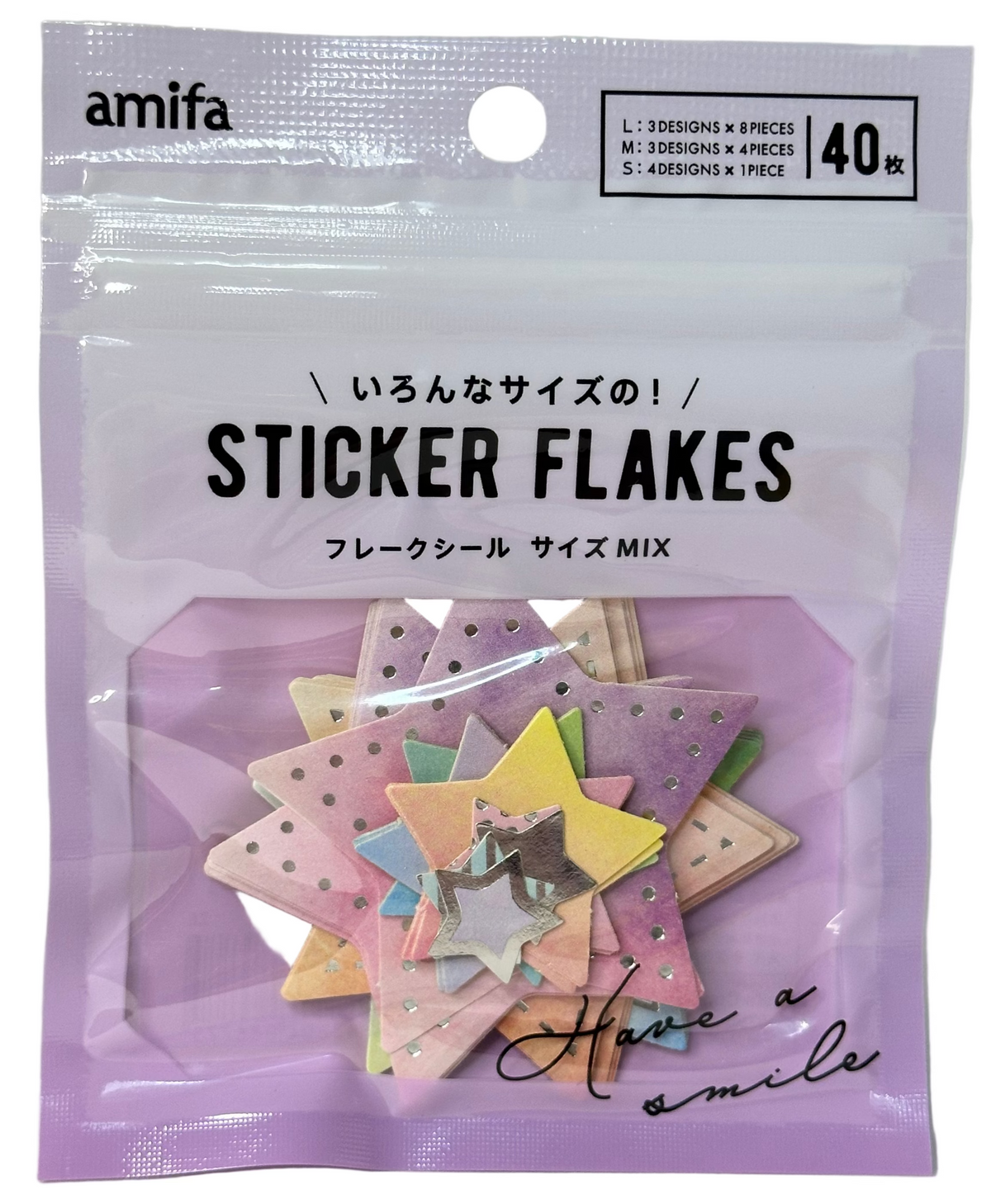 Amifa Sticker Flakes Shapes (40)