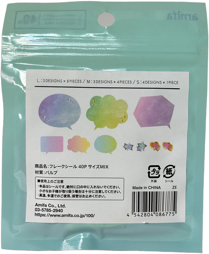 Amifa Sticker Flakes Shapes (40)