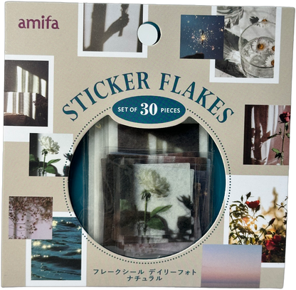 Amifa Sticker Flakes - 30 Piece Set Blue