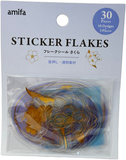 Amifa Transparent Sakura Sticker Flakes (30)