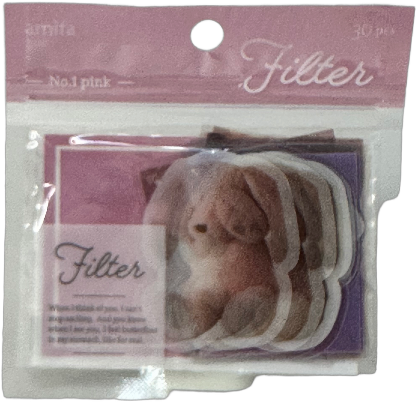 Amifa Filter" Teddy Bear Stickers Pink Bunny"