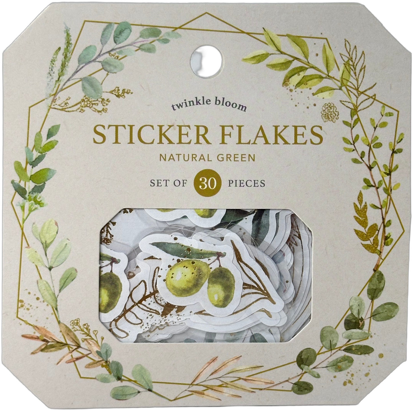 Olive Branch Sticker Flakes