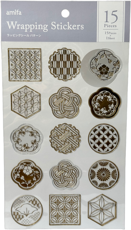 amifa Wrapping Stickers Gold
