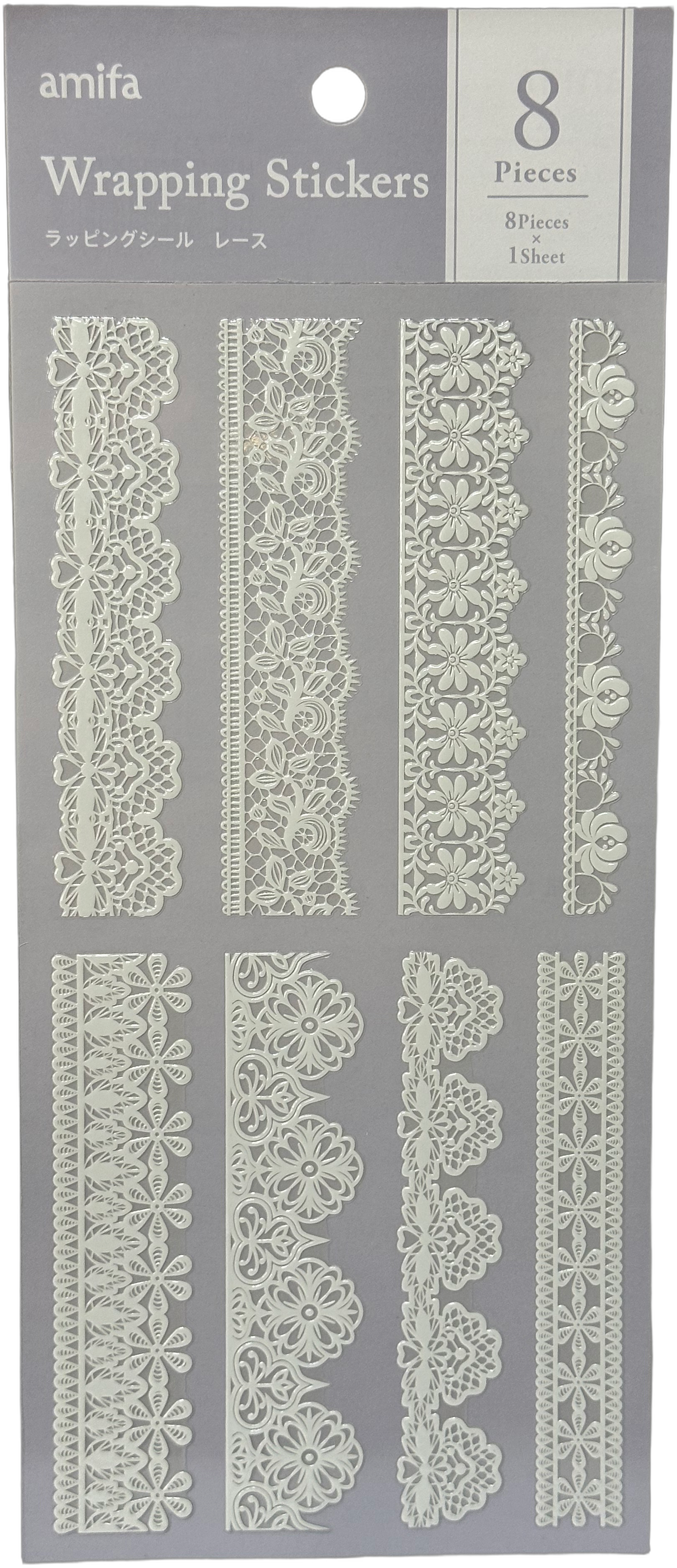 Amifa Lace Wrapping Stickers Rectangle