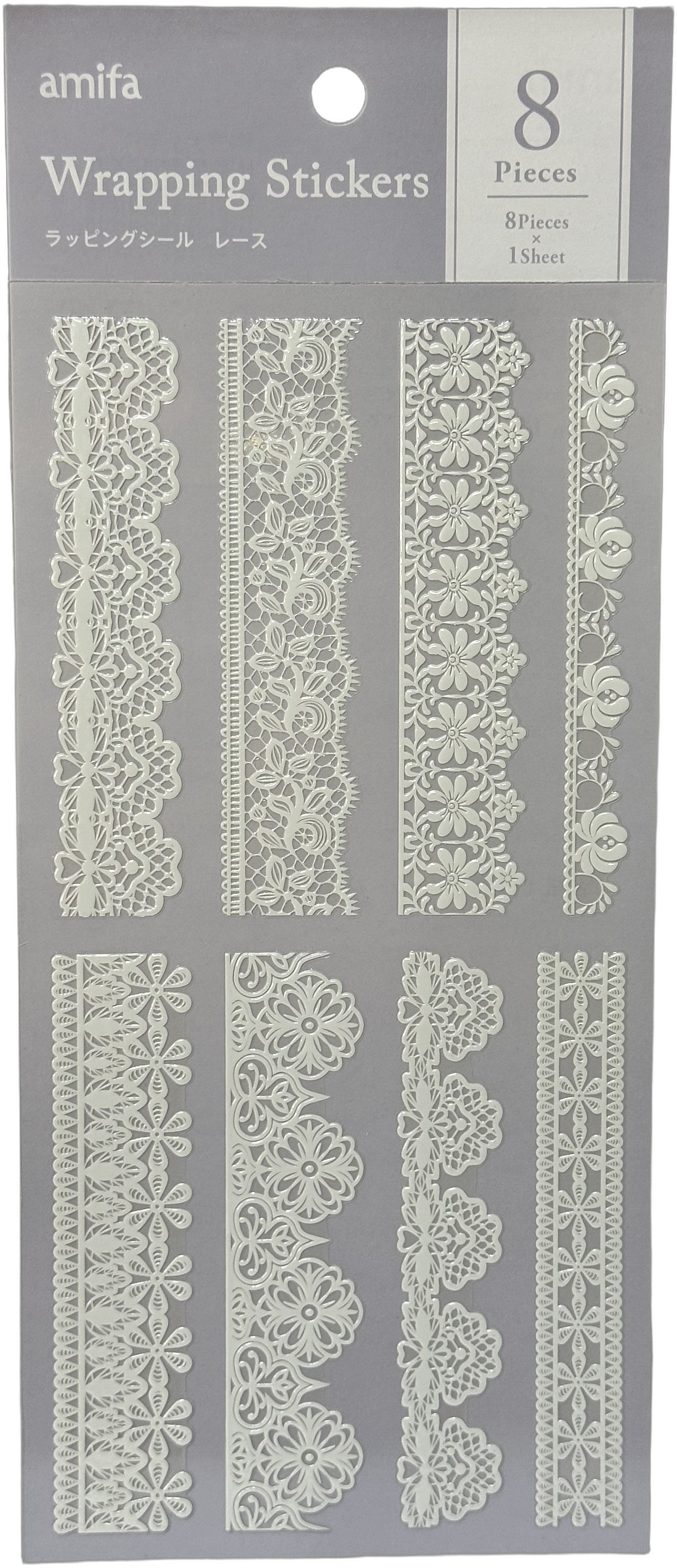 Amifa Lace Wrapping Stickers Rectangle