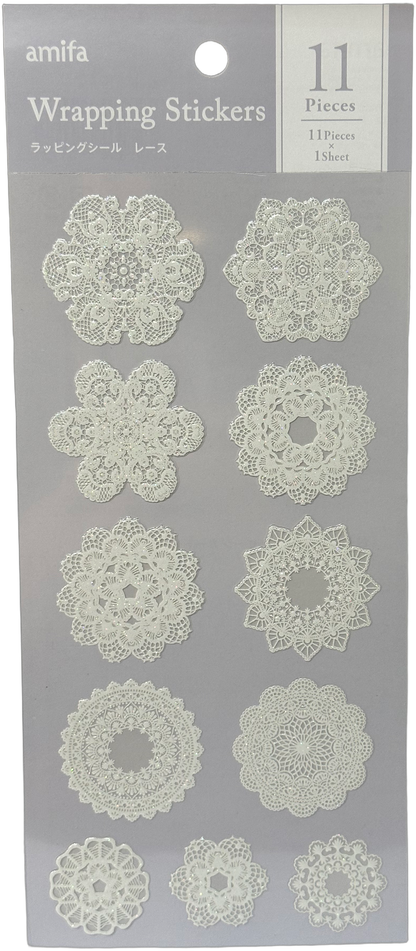 Amifa Lace Wrapping Stickers Circle