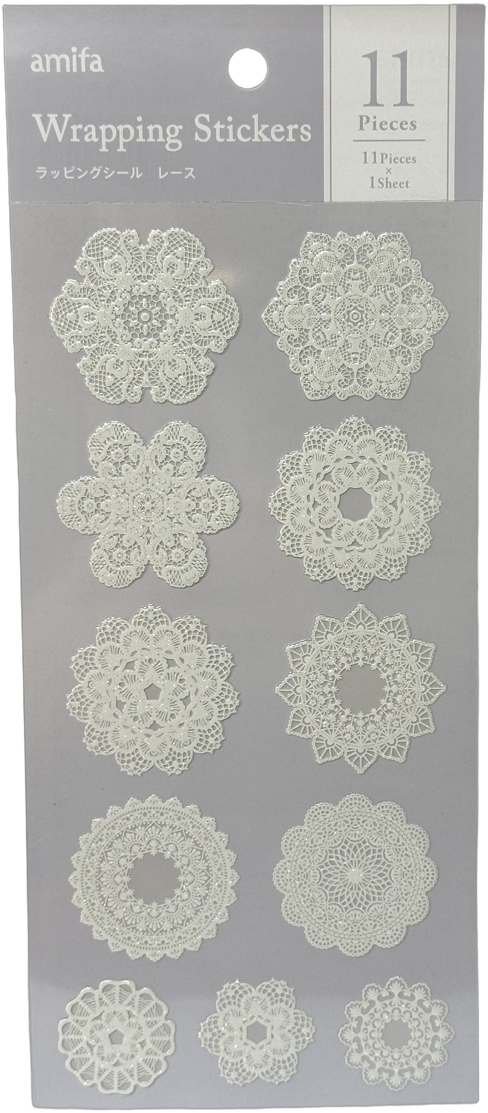 Amifa Lace Wrapping Stickers Circle