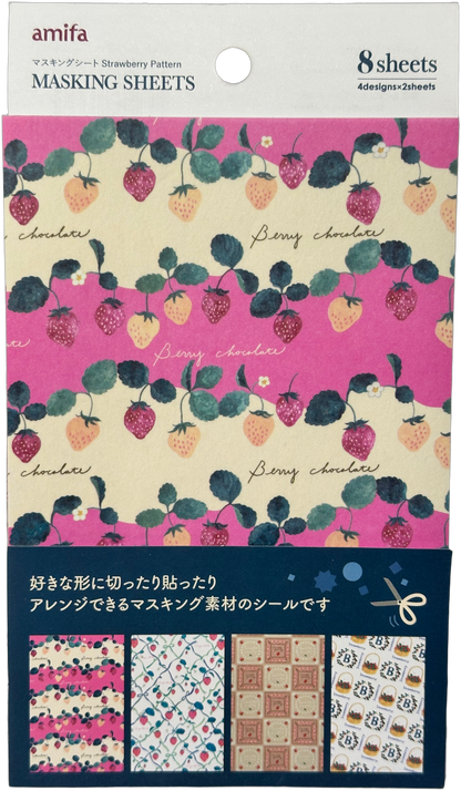 Amifa Strawberry Pattern Masking Sheets
