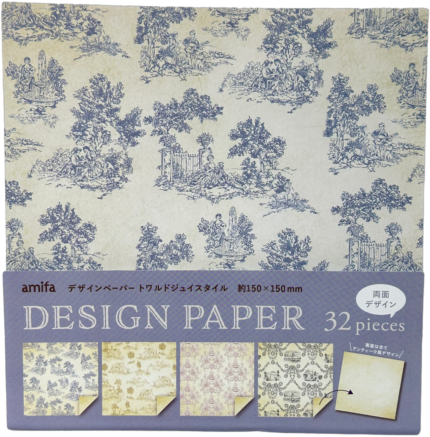 Amifa Design Paper - Toile de Jouy Style