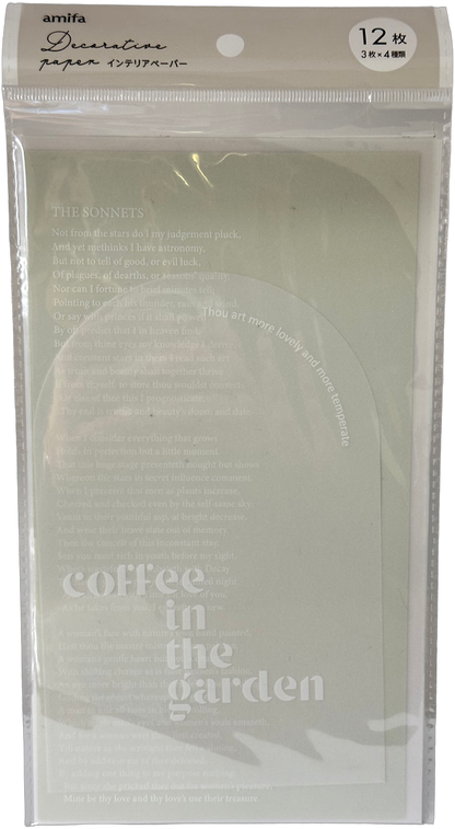 Amifa Decorative Paper Set — Typography Themes