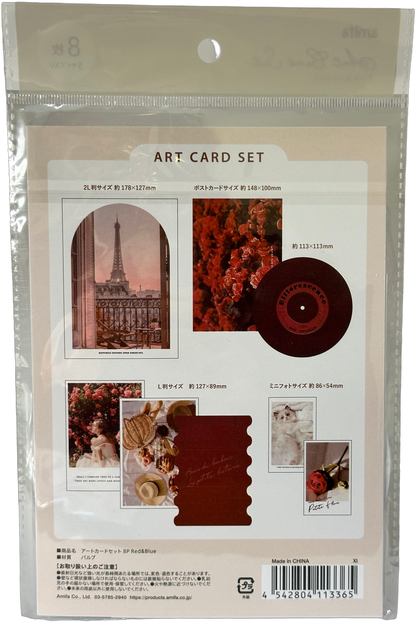 Amifa Art Card Set — Red & Blue Themes