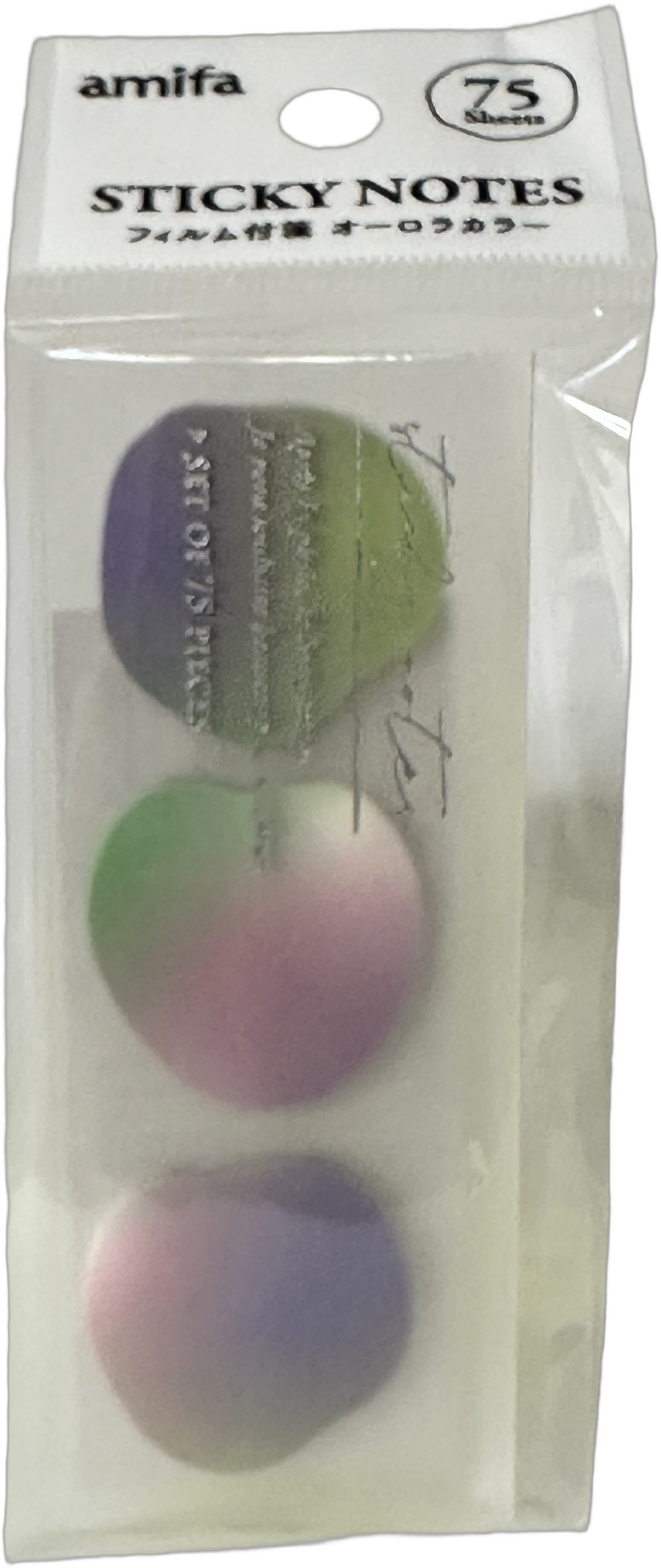Amifa Aurora Clear Sticky Notes (75)