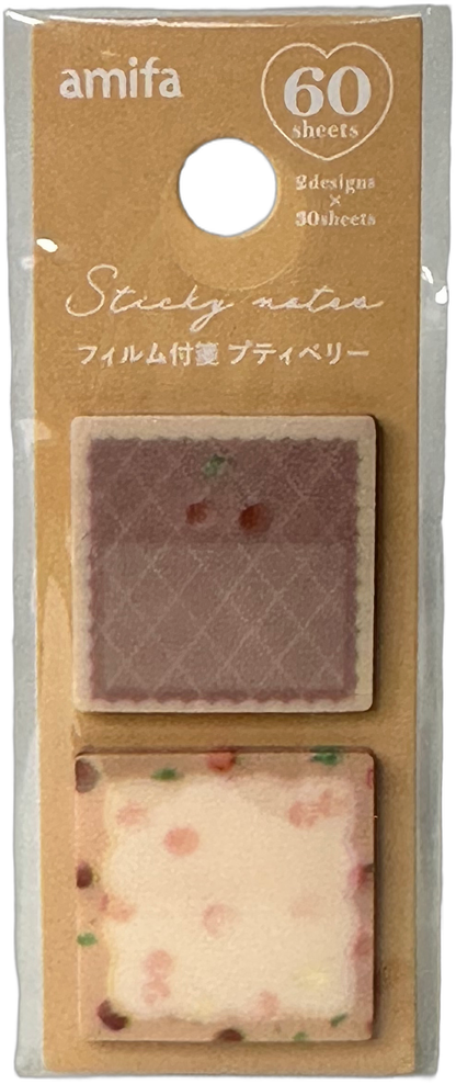 Amifa Kawaii Strawberry/Cherry Sticky Notes Small (60)