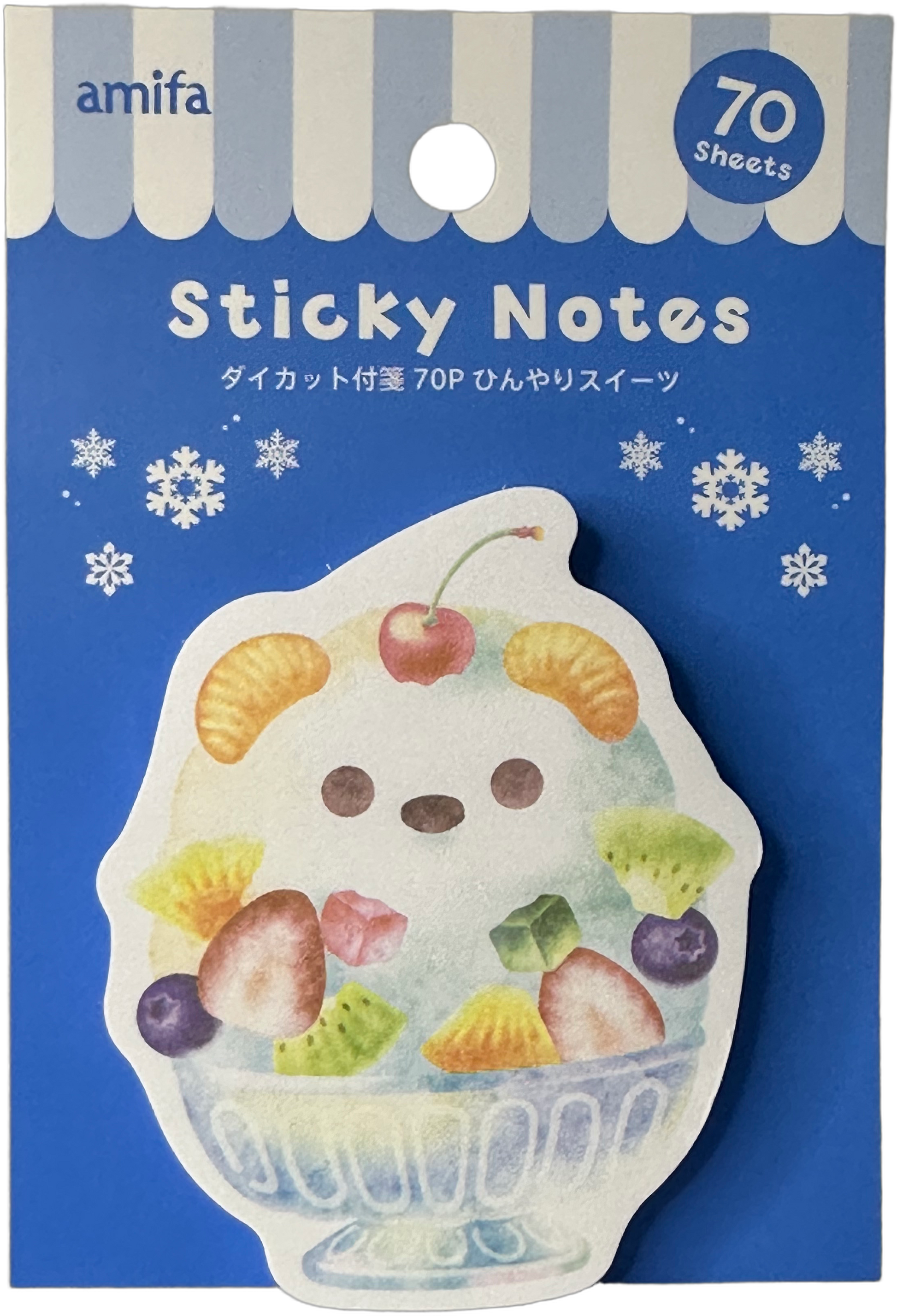 Amifa Dessert Sticky Notes Blue