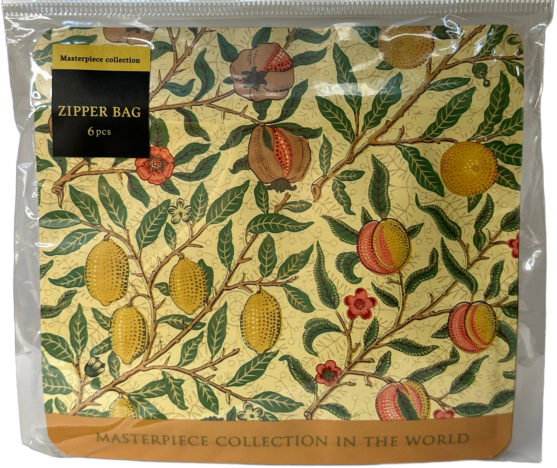 Floral Zipper Bag Set Fruit