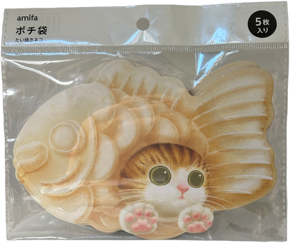Amifa Kawaii Taiyaki Neko Cat Envelope