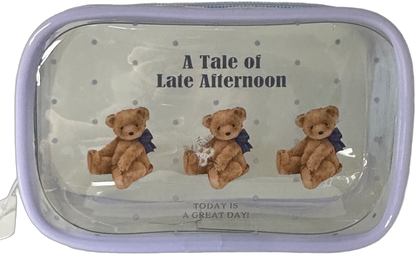 Amifa Teddy Bear Kawaii Clear Pouch