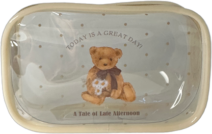 Amifa Teddy Bear Kawaii Clear Pouch