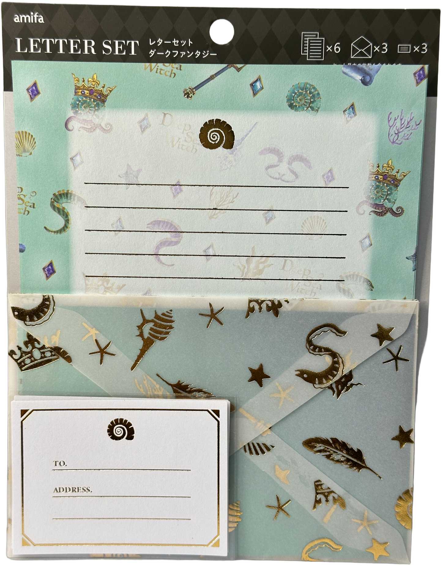 Amifa Dark Fantasy Letter Set