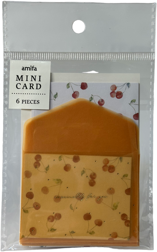 Amifa Fruit Mini Card Set Cherry