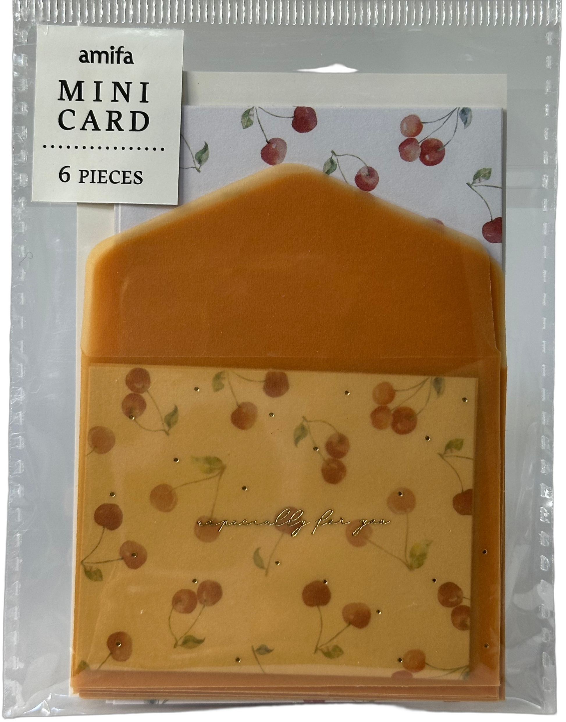 Amifa Fruit Mini Card Set Cherry