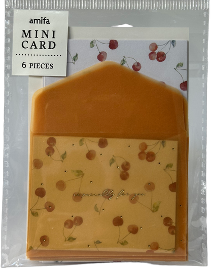 Amifa Fruit Mini Card Set Cherry