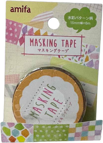 Amifa Watercolour Washi Masking Tape