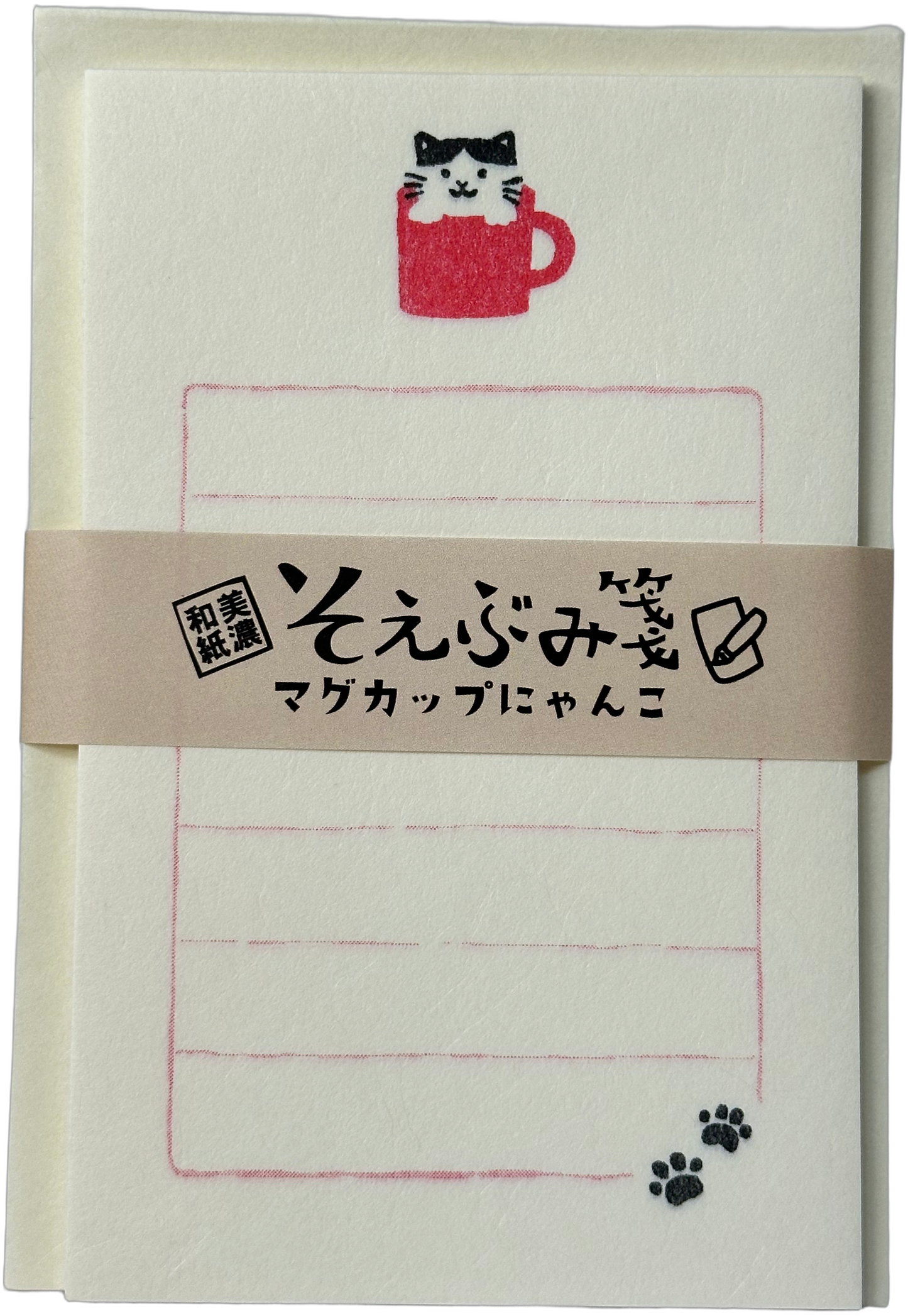 Cat Mug Stationery Set