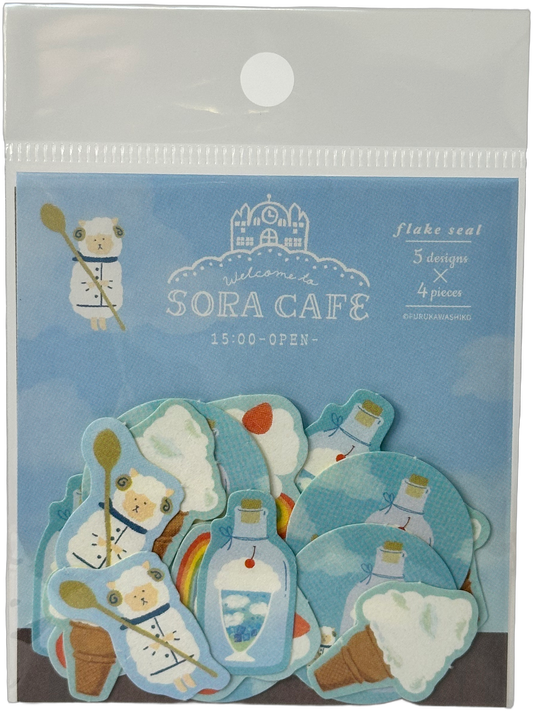 Sora Cafe Flake Stickers