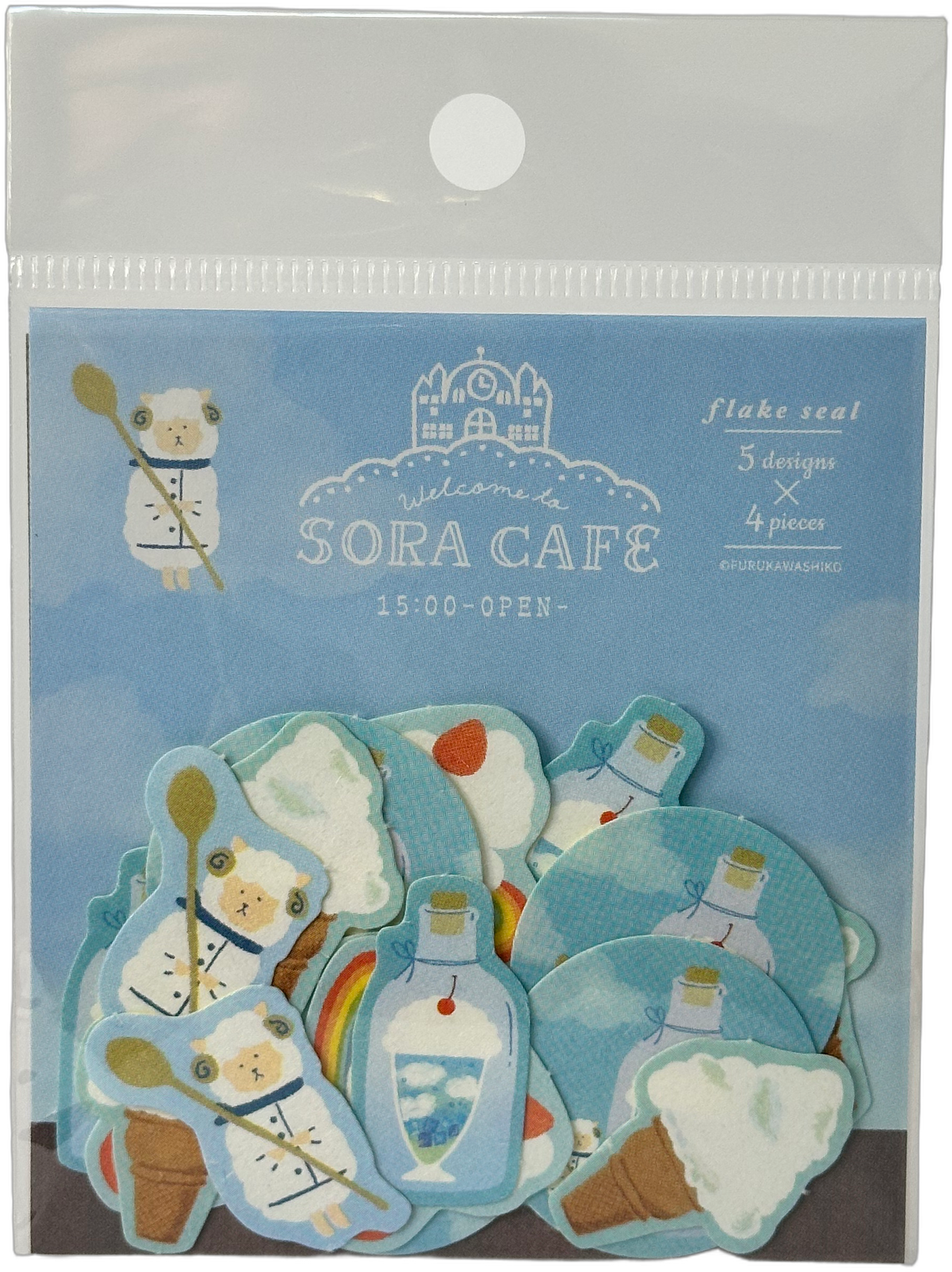 Furukawa Kawaii Sora Cafe Light Blue Sheep