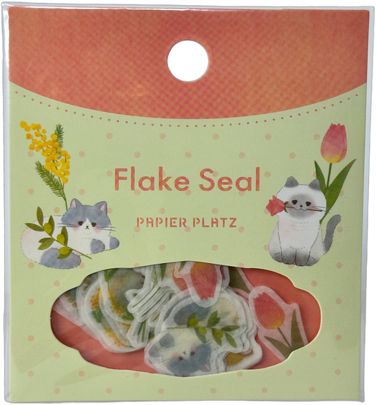 Papier Platz Cat & Flower Flake Seals