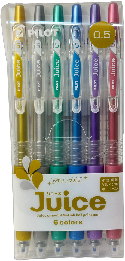 Pilot Juice Metallic Gel Pens - 6 Color Set