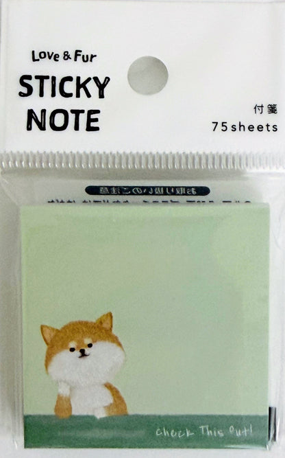 Kyowa Love & Fur Dog Mini Sticky Notes (75)