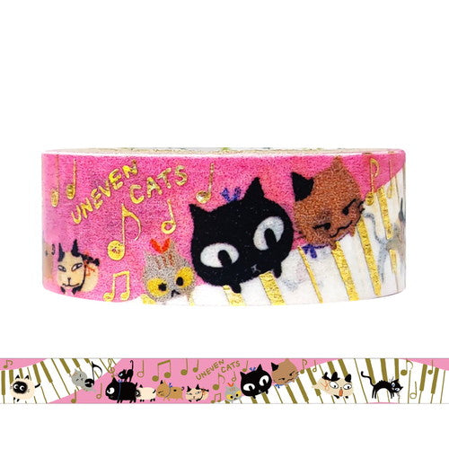 Seal Do Washi Masking Tape Neko Cats Kawaii (15mm)